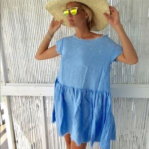 LJC Designs the pale blue beach dress